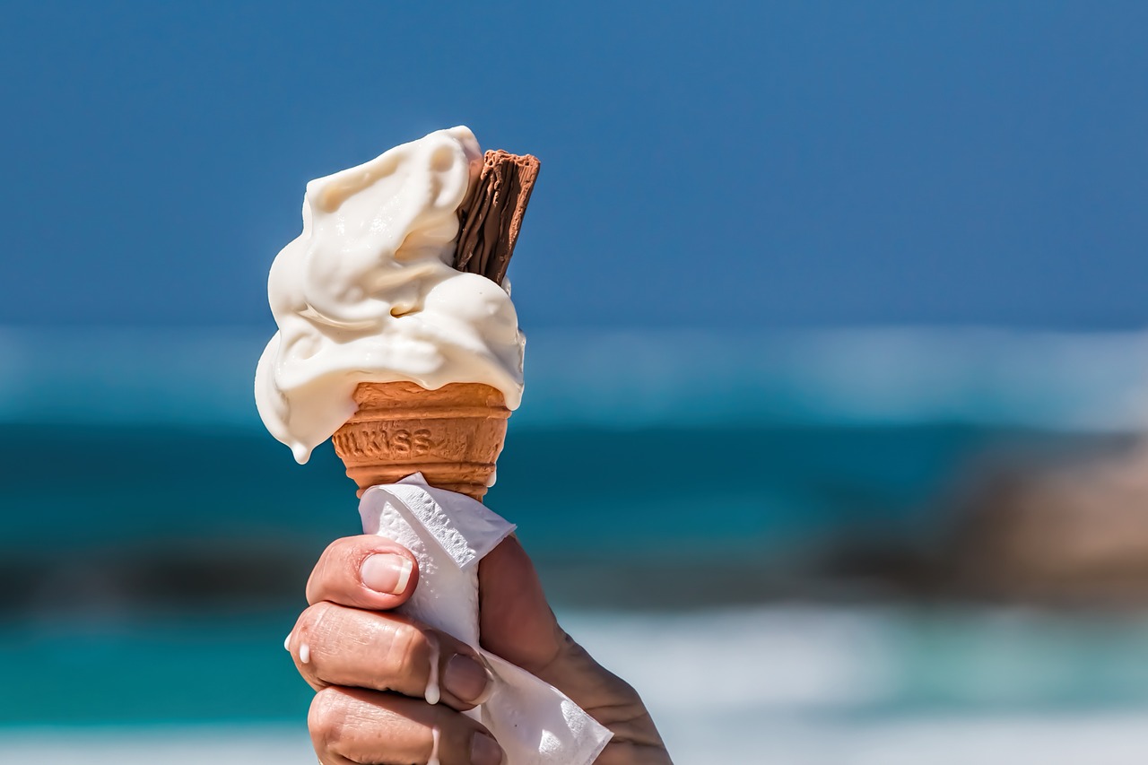 ice cream, summer treat, florida